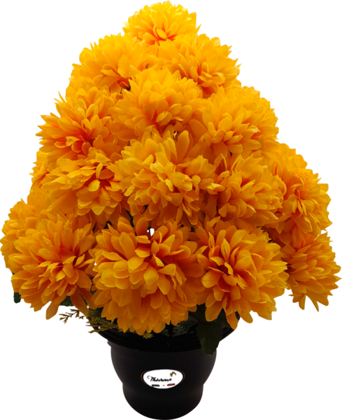 Composition Artificielle De Chrysanthèmes En Po...