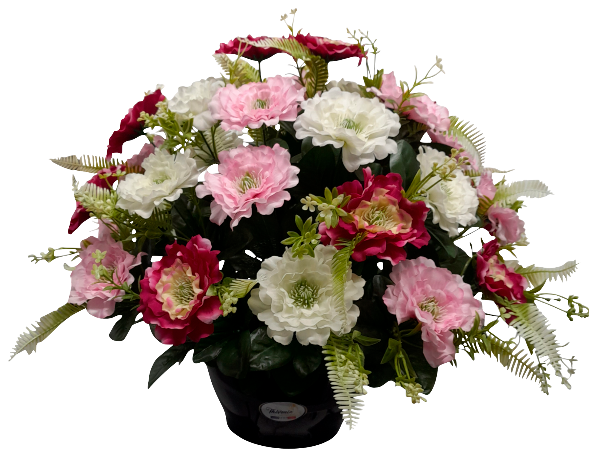 THEVENIN - NATURE EN SOIE COUPE DE RENONCULES TRICOLORES ET FLEURETTES code EAN 3347542527686 