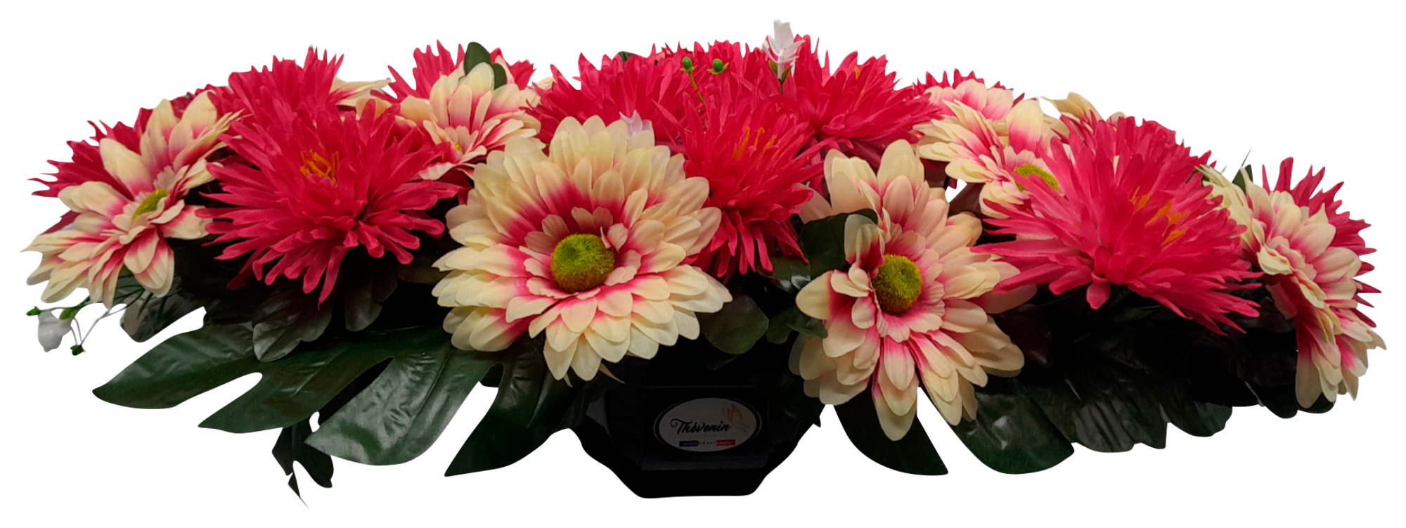 THEVENIN - NATURE EN SOIE COUSSIN DE GERBERAS ET POMPONNETTES code EAN 3347542527990 