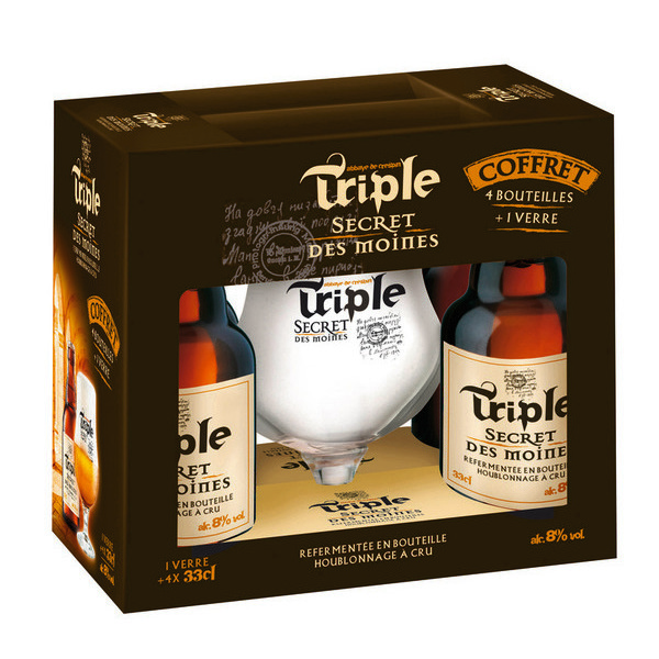 triple Coffret de bières Secret des Moines code EAN 3347970011399 