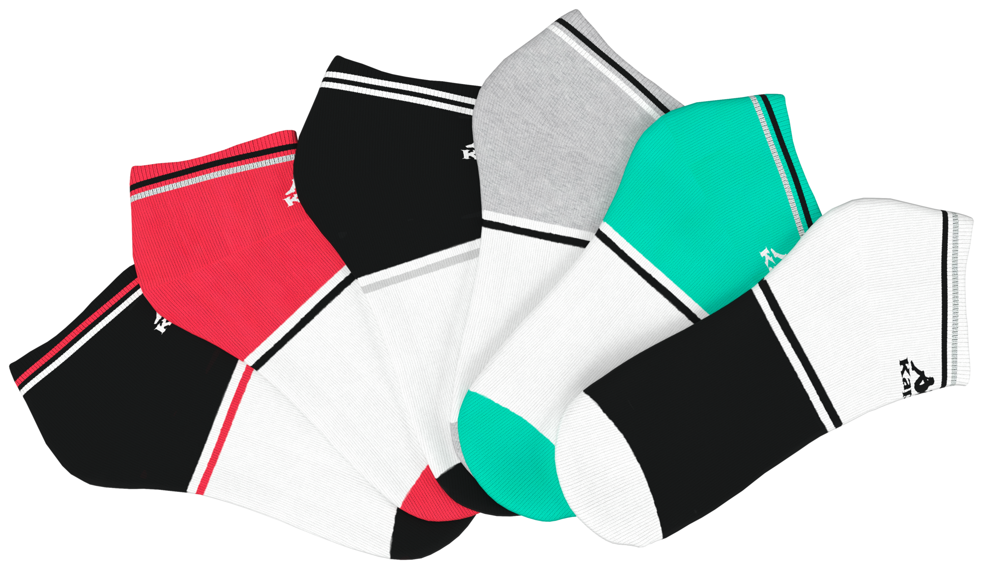 LOTTO LOT DE 6 PAIRES DE CHAUSSETTES SPORT JUNIOR OU HOMME
 code EAN 3349602386400 