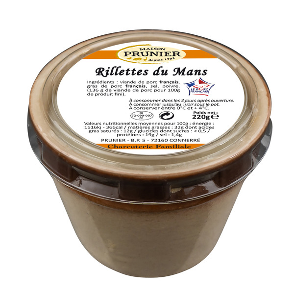 Rillettes du Mans pot grès