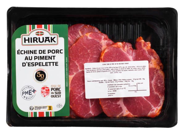 ÉCHINES DE PORC AU PIMENT D'ESPELETTE 
