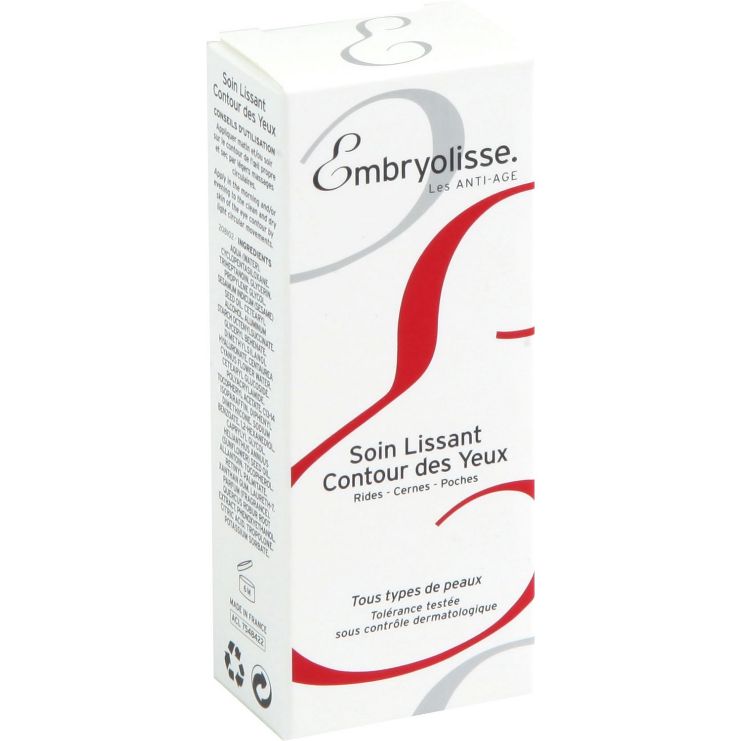 Soin lissant contour des yeux EMBRYOLISSE