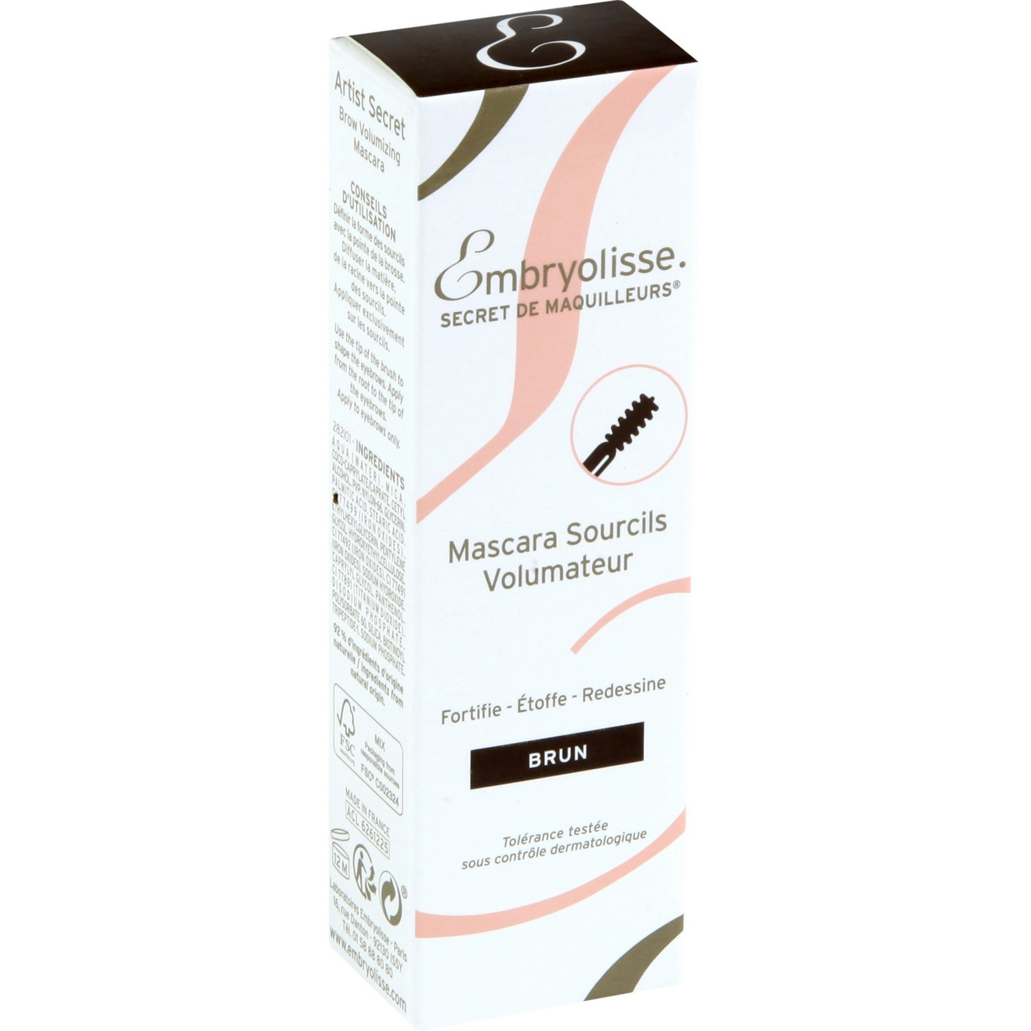 Mascara sourcils volumateur brun EMBRYOLISSE