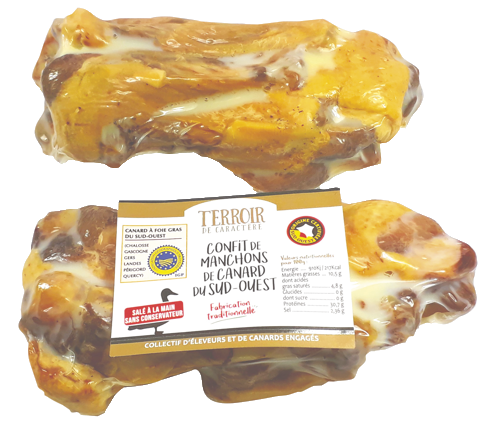 PANACHE DES LANDES MANCHONS DE CANARD CONFITS IGP DU SUD-OUEST X8 code EAN 3356650021689 