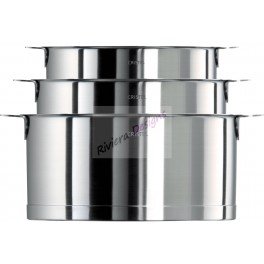 Cristel S3CQLSA Série de 3 Casseroles Strate Am...