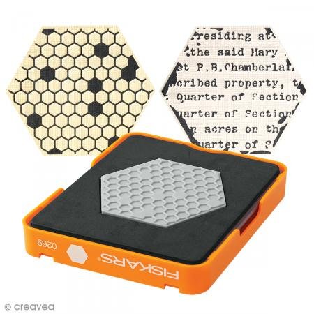 269 fuse matrice hexagone matériaux epais orange