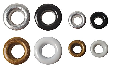 4415 lot de 120 œillets ronds multicolore 1/8