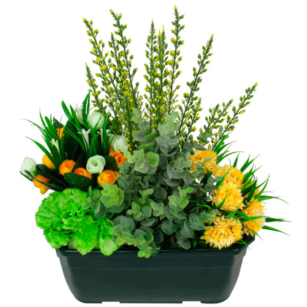  Jardinière Bruyère Pensées Primevères Et Gerbera Artificiels code EAN 3360156961394 