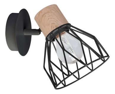  Spot 1 lumière D. 12 cm CLAYTON noir code EAN 3361410150356 