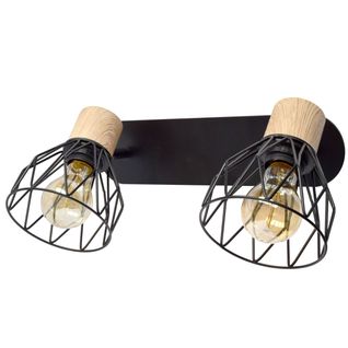  Spot 2 lumières L. 40 cm CLAYTON noir code EAN 3361410152039 