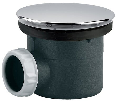 VALENTIN Bonde de receveur à capot métal rond 1...