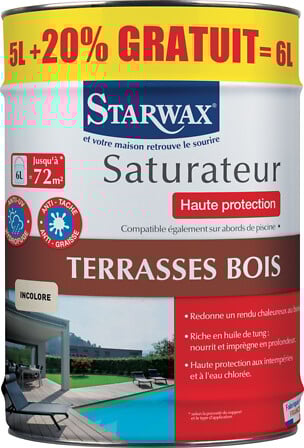 STARWAX Saturateur Haute protection terrasses B...