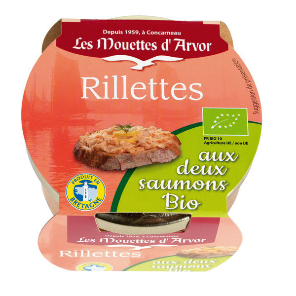 Rillettes aux deux saumons Bio