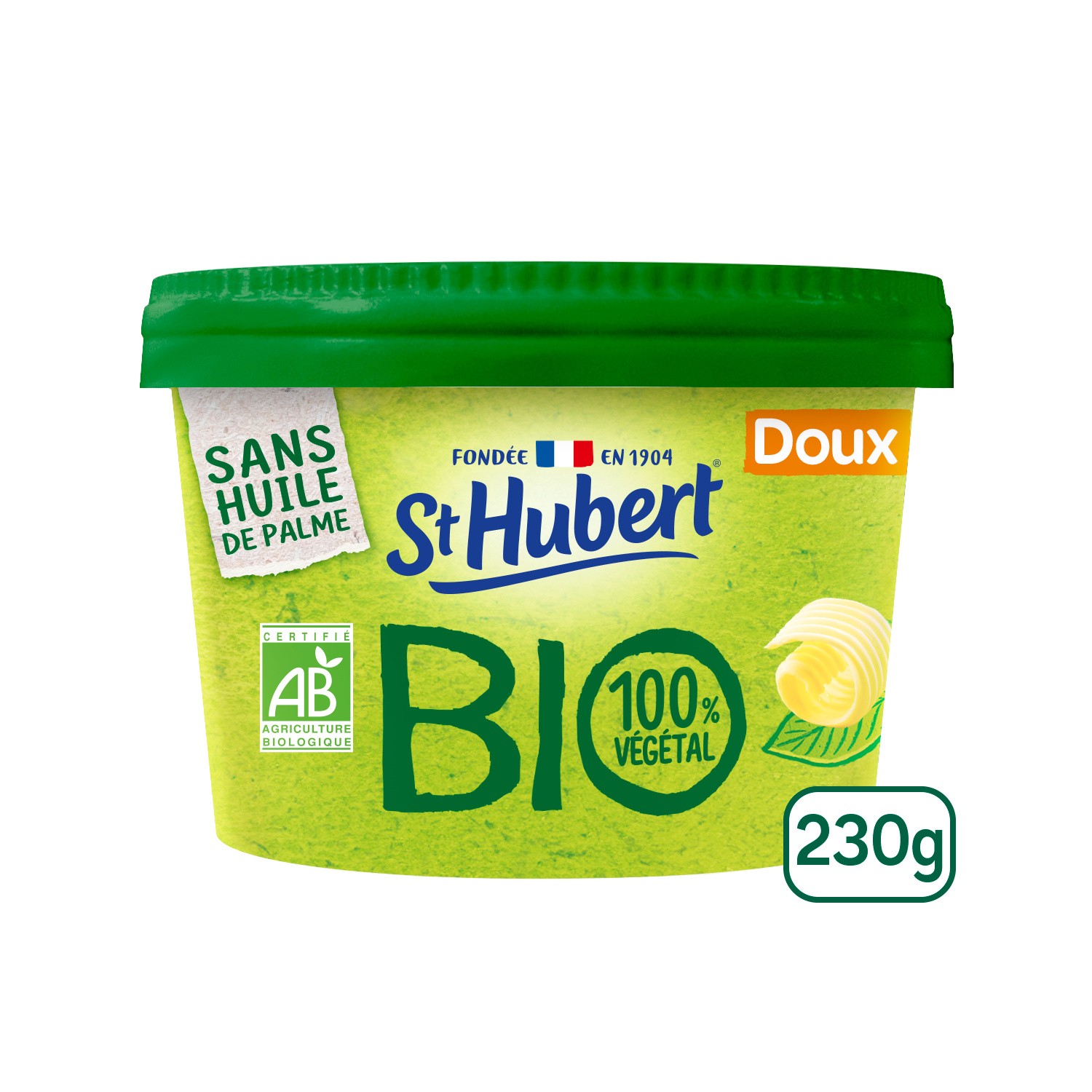 Margarine Doux Bio Sans Huile de Palme 100% Vég...