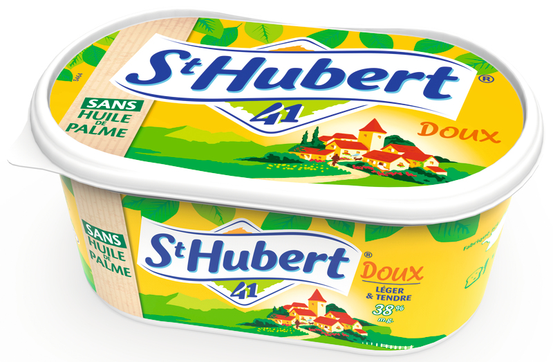 St Hubert 41 MARGARINE SANS HUILE DE PALME DOUX  (1) St Hubert 41 code EAN 3366321054229 