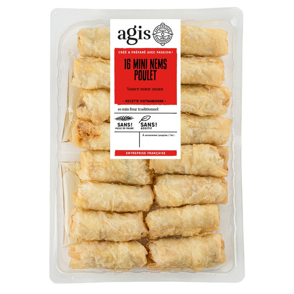  16 mini nems poulet + sauce nuoc-mâm code EAN 3366760022988 