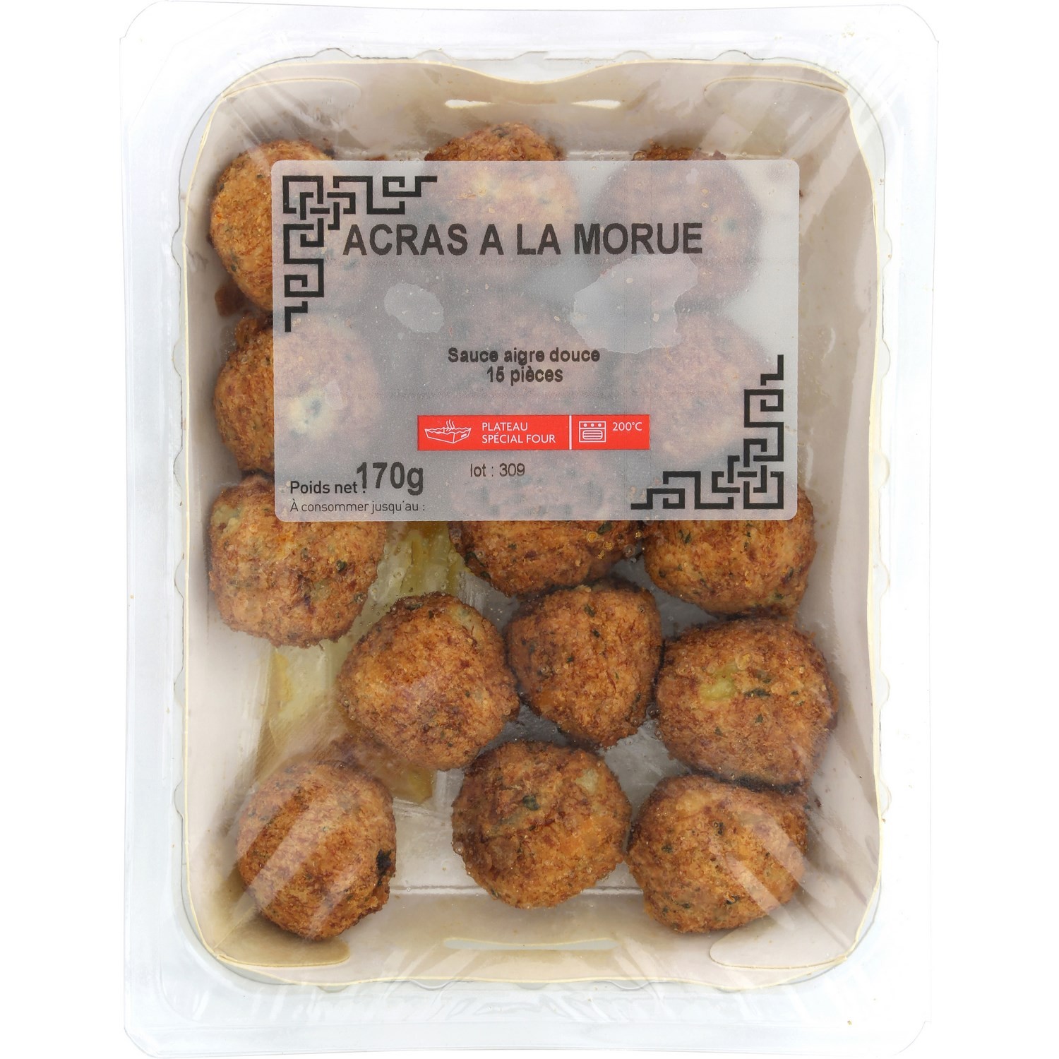 REFS.SANS MARQUE Acras morue + sauce  code EAN 3366760031799 