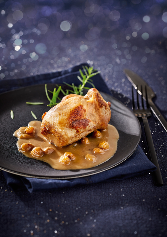 FE CAILLE FARCIE AUX RAISINS ET COGNAC SAUCE FOIE GRAS  3366760036589 (3366760036589)