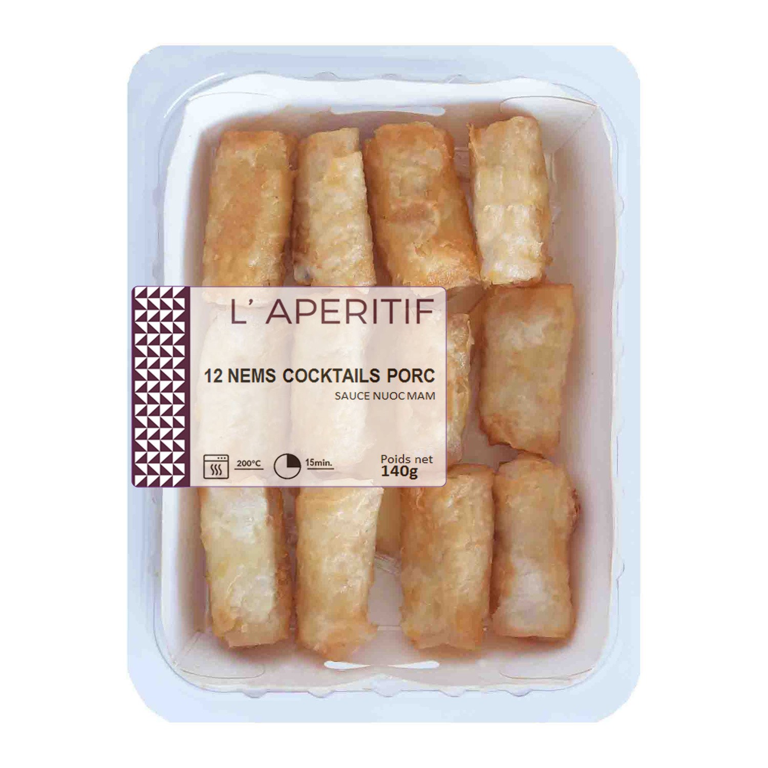 Nems cocktails porc sauce nuocmam 