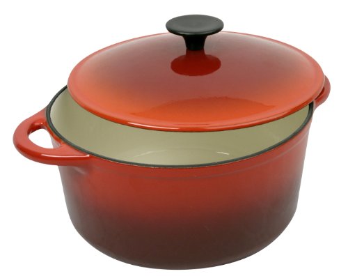 501745 cocotte fonte ronde 2,5 l rouge flamme d...