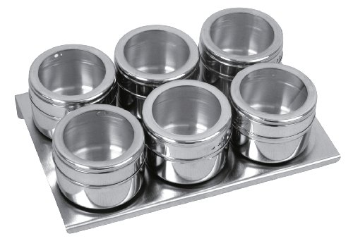 505252 lot 6 boîtes à épices magnétique inox/ac...
