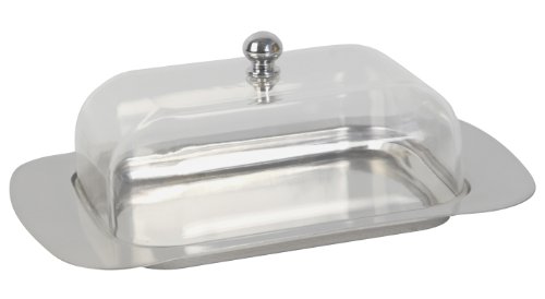 506506 beurrier inox avec couvercle acrylique h...