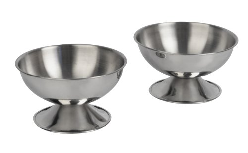 507626 lot 2 coupes à glace inox