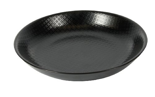 511889 assiette creuse grès noir mat 20,5 cm