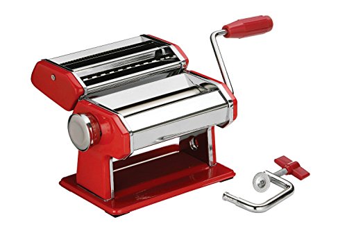 Coffret machine à pâtes fraîches Rouge et Chromé