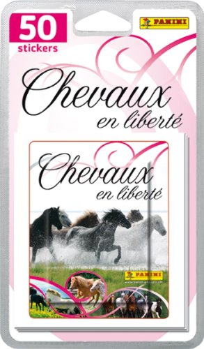 Panini France Panini - 1646-038 - Cartes à Collectionner - Chevaux en Liberté - Blister de 10 Pochettes Stickers code EAN 3367310009275 