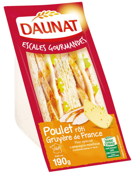 SANDWICH ESCALES GOURMANDES DAUNAT