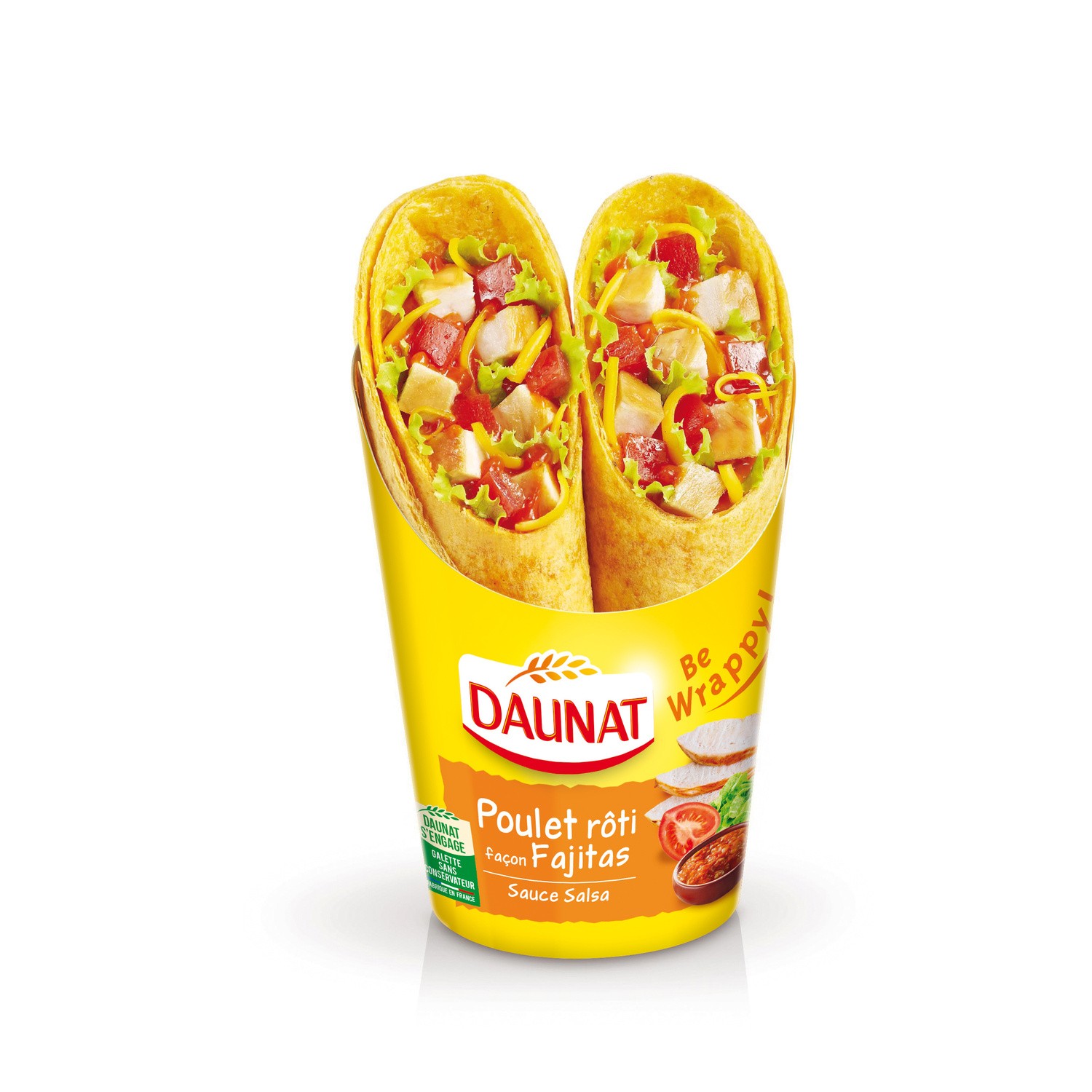 Wraps poulet façon Fajitas DAUNAT 3367651004274 DAUNAT Wraps poulet façon Fajitas DAUNAT 3367651004274 DAUNAT