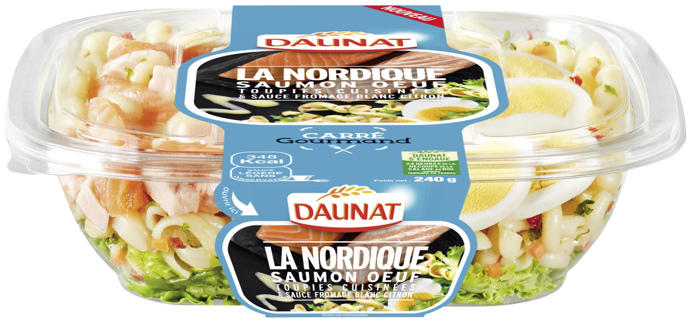 Salade Carré Gourmand La Nordique saumon œuf Da...