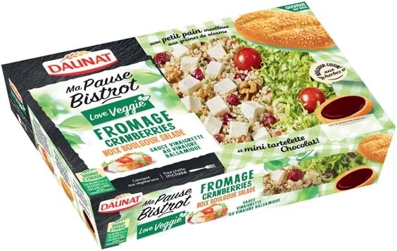  SALADE MA PAUSE BISTROT FROMAGE CRANBERRIES BOULGOUR “DAUNAT” code EAN 3367651007381 