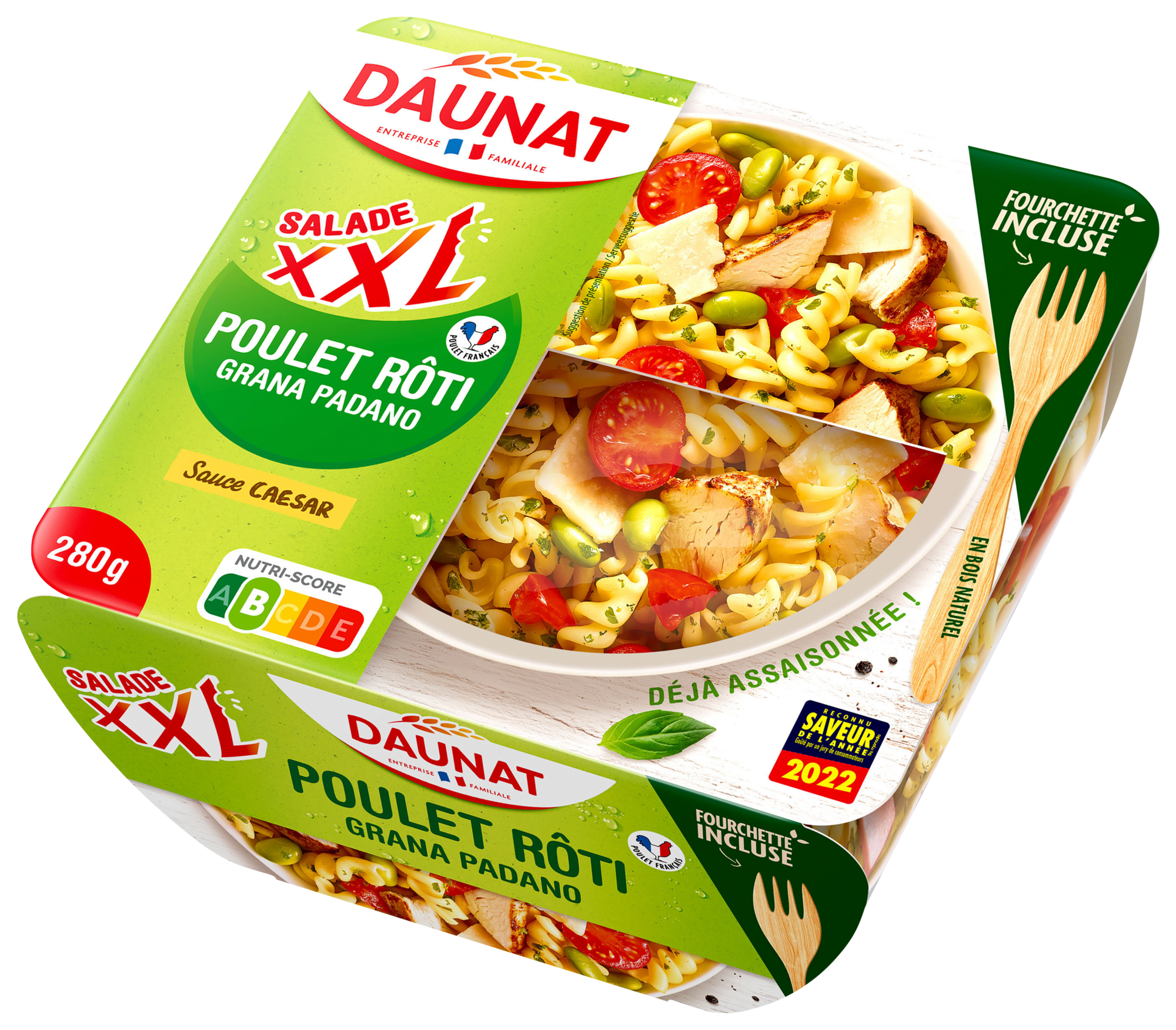 Salade XXL poulet rôti sauce caesar 