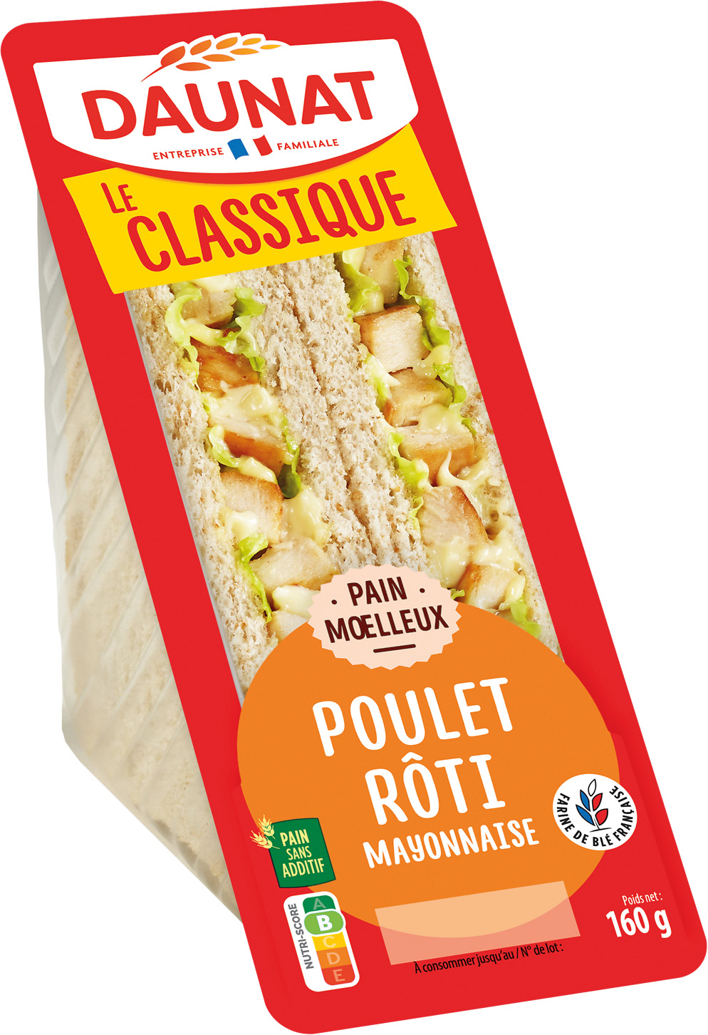  SANDWICH DAUNAT code EAN 3367651009873 