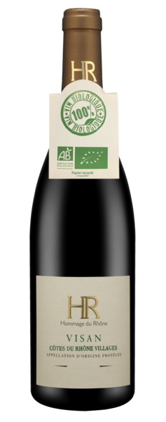 HOMMAGE DU RHÔNE BIO AOP CÔTES-DU-RHÔNE VILLAGES VISAN ROUGE
HOMMAGE DU RHÔNE BIO code EAN 3367770012266 