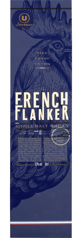  SINGLE MALT WHISKY FRANCAIS FRENCH FLANKER U SAVEURS 42° code EAN 3368950757250 