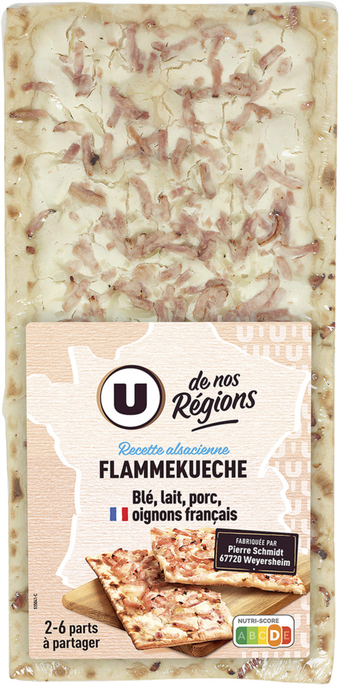  FLAMMEKUECHE RECETTE ALSACIENNE U DE NOS REGIONS code EAN 3368955800128 