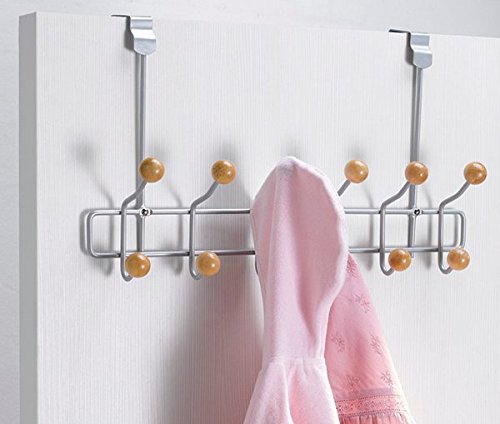 Acier laqué billy 12 crochets porte-manteau gris