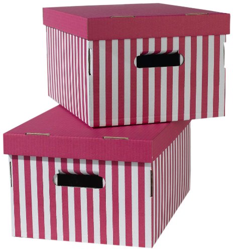 Ran3464 lot de 2 boîtes shirt rose