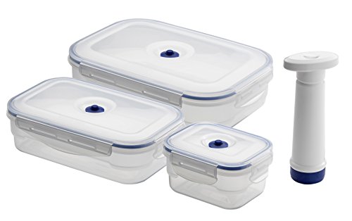 Compactor Kitchen Acc922 lot de 3 boîtes alimentaires rectangulaire + 1 pompe 3370910050547 (3370910050547)