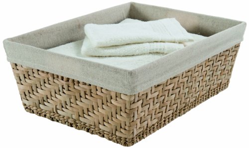 Ran6513 fiesta panier avec tissu en lin grand m...