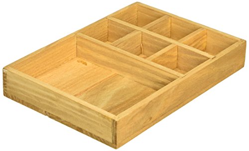 Ran7008 vintage boîte avec 7 compartiments bois...