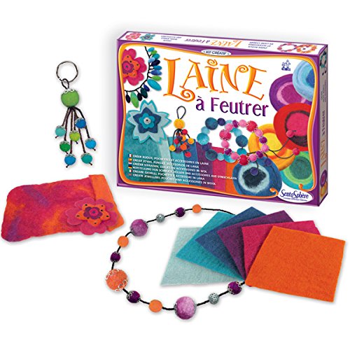 - kit créatif, accessoires en laine infeltrita
