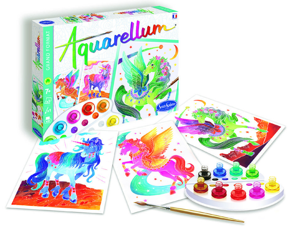 sentosphere1 AQUARELLUM LICORNES ET PÉGASES code EAN 3373910063944 