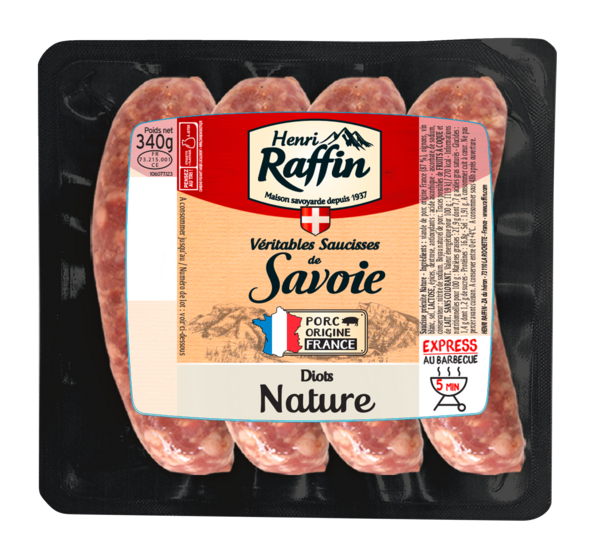 Saucisses à cuire Véritable Diots de Savoie