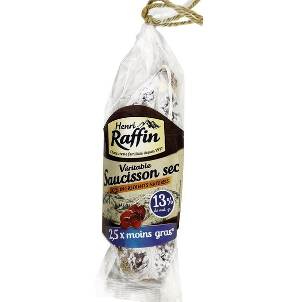 henri-raffin VÉRITABLE SAUCISSON SEC À L'ANCIENNE HENRI RAFFIN code EAN 3375220011592 